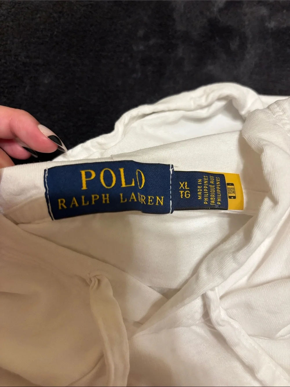 Ralph Lauren White Polo Bear Hoodie Shirt - Picture 3 of 5